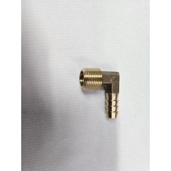 90 Degree Inlet Barb & Brether 3/8" BSPT x 3/8"