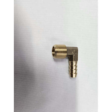 90 Degree Inlet Barb & Brether 3/8" BSPT x 3/8"
