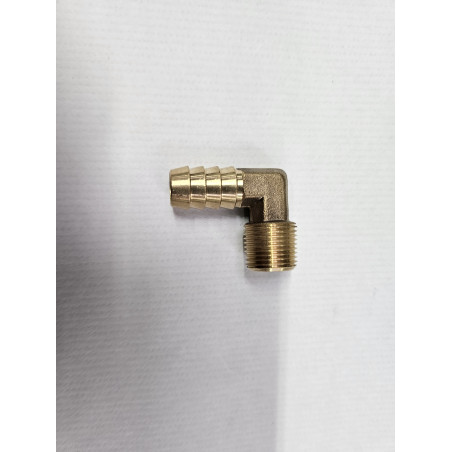 90 Degree Inlet Barb Breather 3/8" BSPT x 1/2"