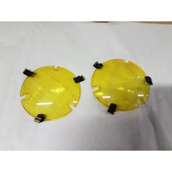 All Round Headlight Yellow Continental Attachment PAIR