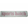 Sportshatch Rear Decal